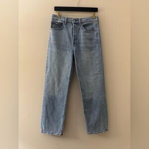 Denim Forum Classic Blue Women's Straight Leg Jeans